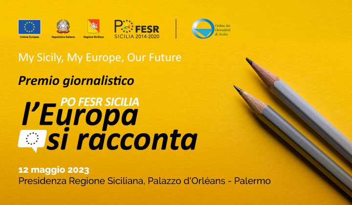 Premio giornalistico Fondi Ue Sicilia: il 12 maggio la consegna a Palermo - 720 px