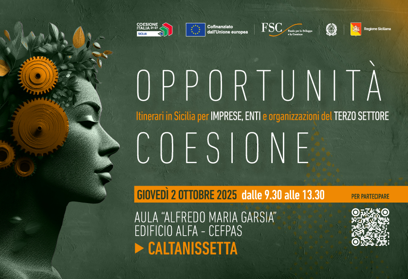 A Caltanissetta Opportunità Coesione 2 ottobre
