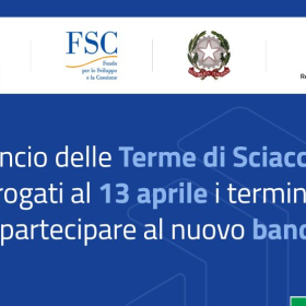 Rilancio delle Terme di Sciacca, bando Fsc prorogato al 13 aprile