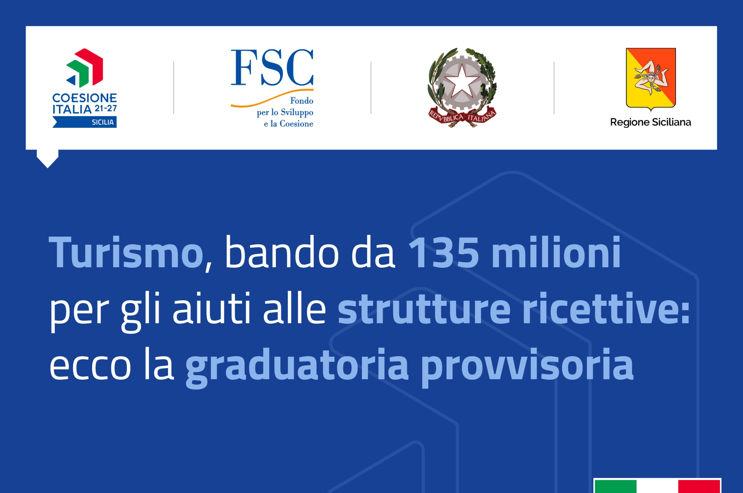 Graduatoria provvisoria bando Fsc turismo