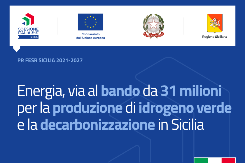 Idrogeno verde e decarbonizzazione in Sicilia_NEWS